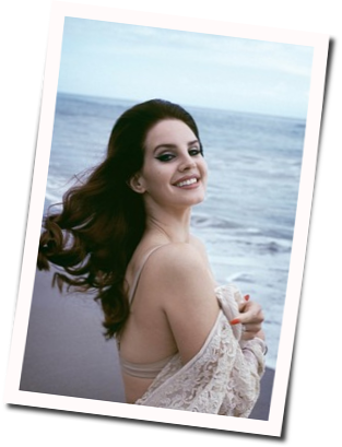 Lana Del Rey Guitar Chords For Hollywoods Dead - Photograph (313x409), Png Download