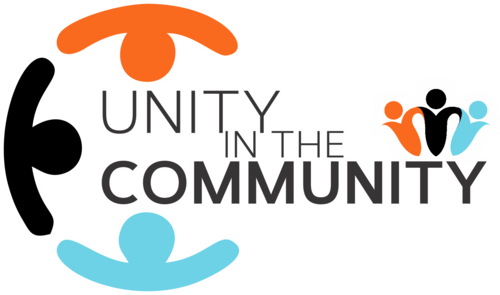 Banner Black And White Upcoming Events Faith Christian - Unity In The Community (500x295), Png Download