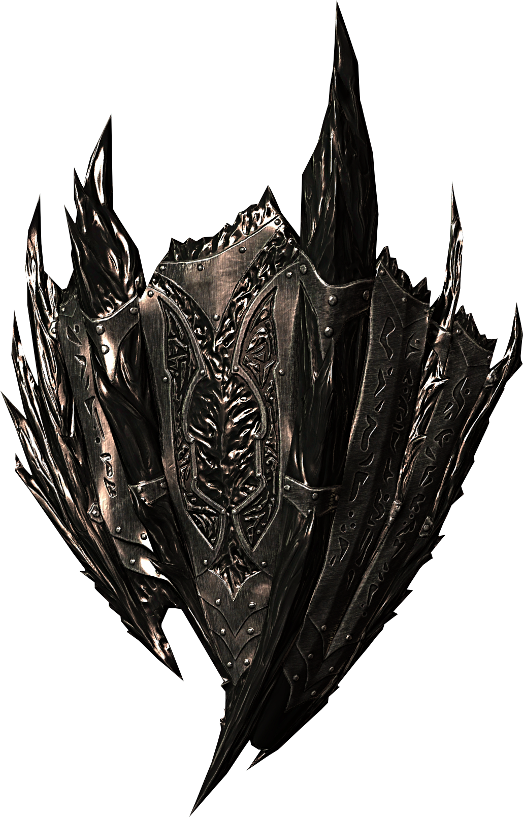 Daedric Shield - Skyrim Daedric Shield (1030x1609), Png Download