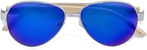 Bamboo Aviator Sunglasses - Cooling Glass Png (600x600), Png Download