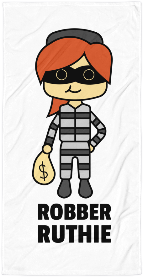 Jackjackplays Robber Ruthie Towel - Youth T-shirt (1000x1000), Png Download