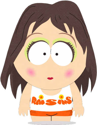 Raisins Girls South Park - South Park Raisins Ferrari (393x504), Png Download