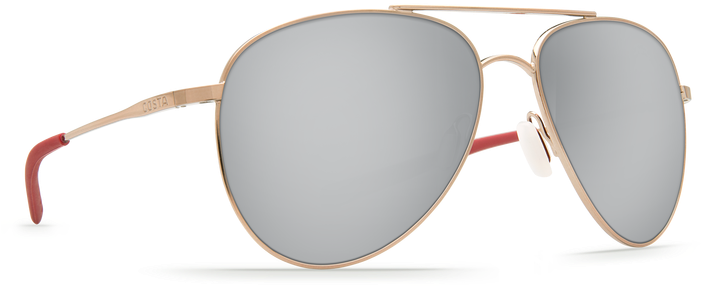 Costa Del Mar Cook Sunglasses In Rose Gold, Titanium - Costa Cook Sunglasses Rose Gold / Silver Mirror 580p (700x350), Png Download