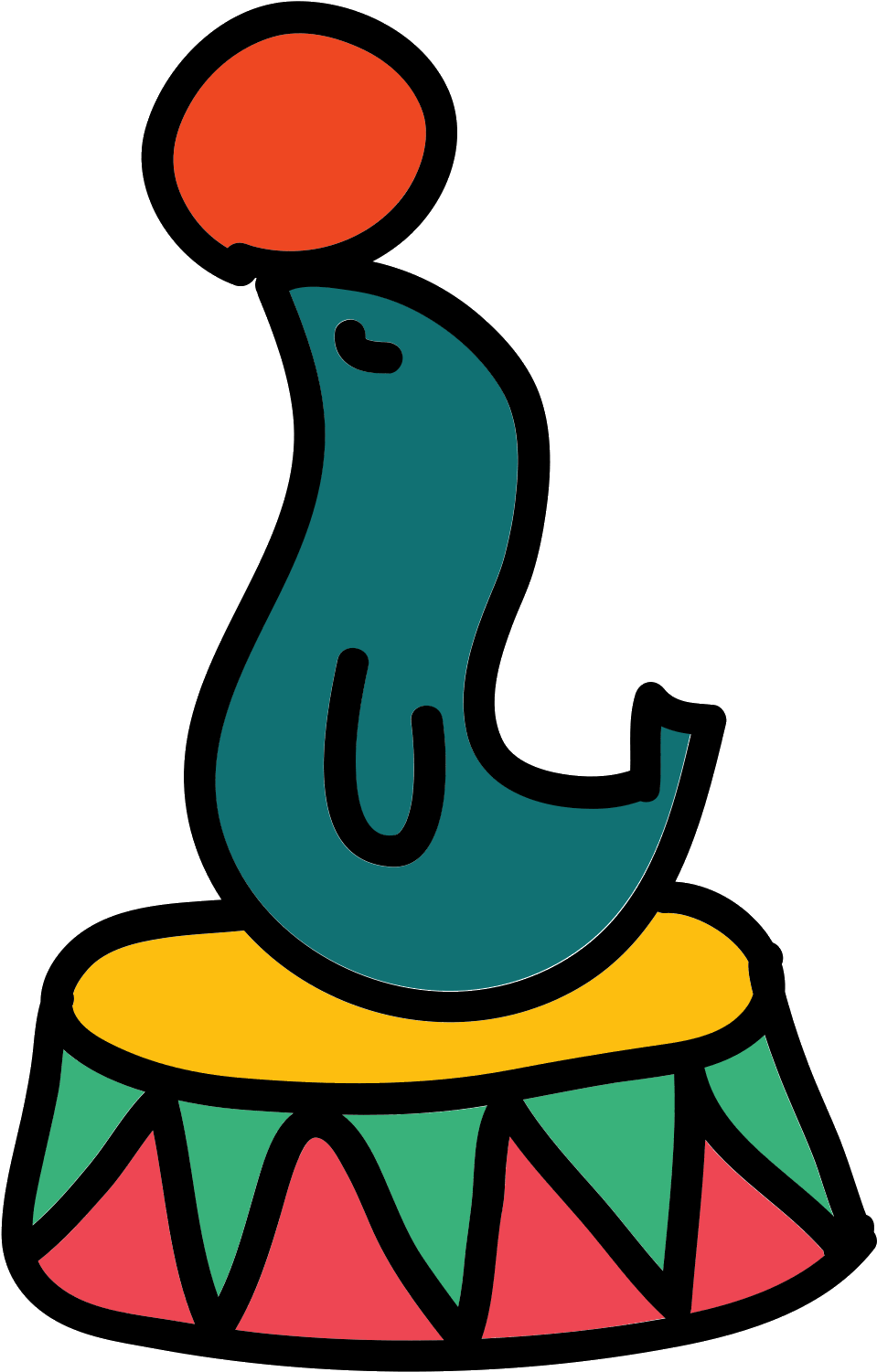 Seal Circus Icon - Icon (1600x1600), Png Download
