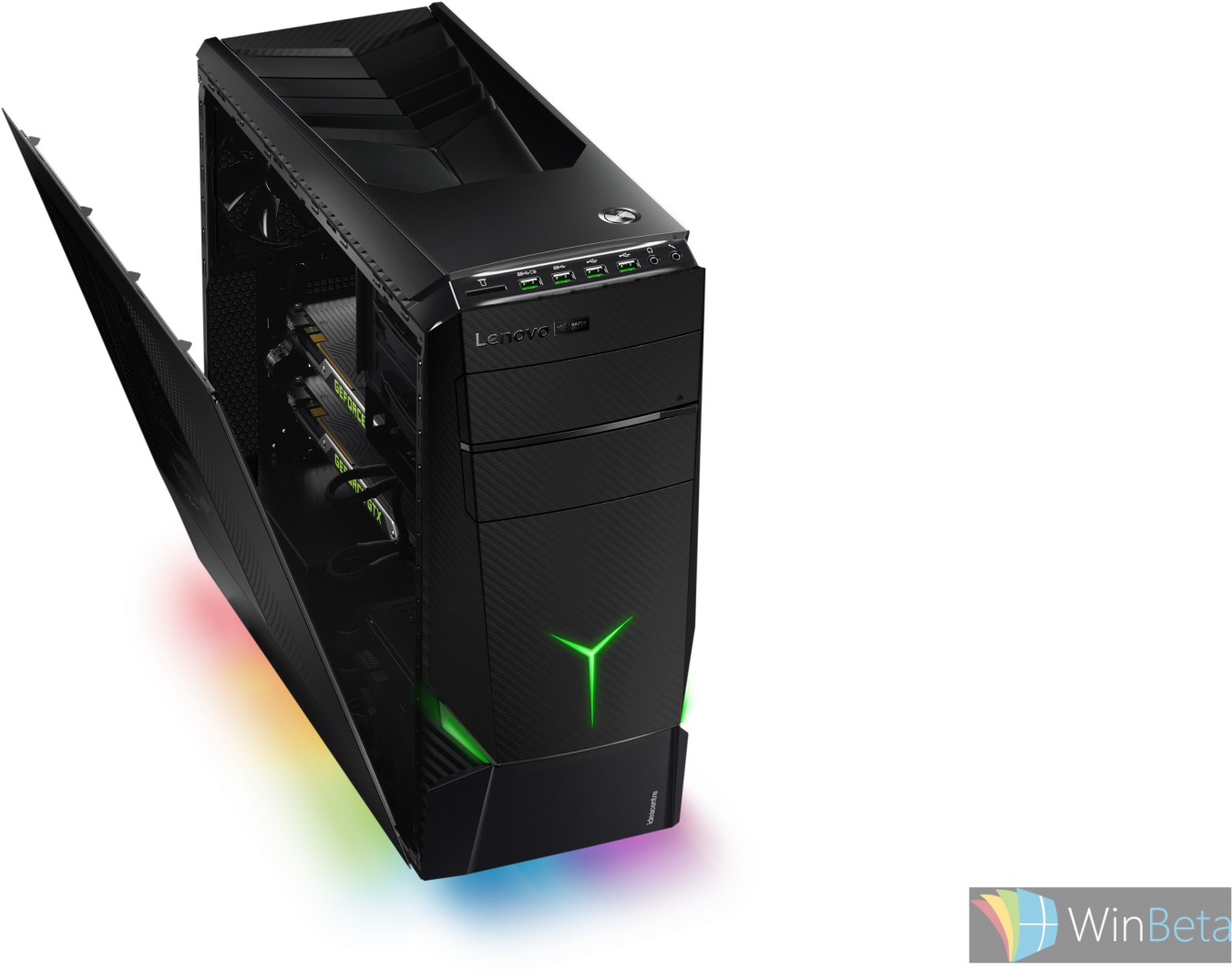 Lenovo Y Series Razer Edition Gaming Desktop Prototype - Lenovo 90dd00c9us Desktop Computer (1920x1119), Png Download