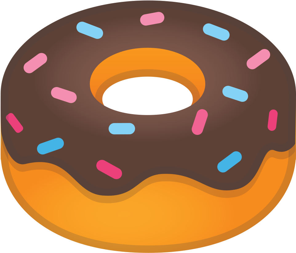 Download Svg Download Png - Donut Emoji (1024x1024), Png Download