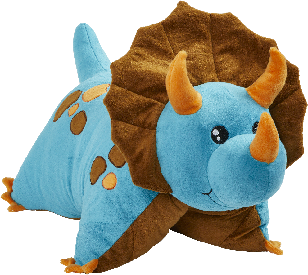 Blue Dinosaur Pillow Pet - Dino Pillow Pet (1000x1000), Png Download