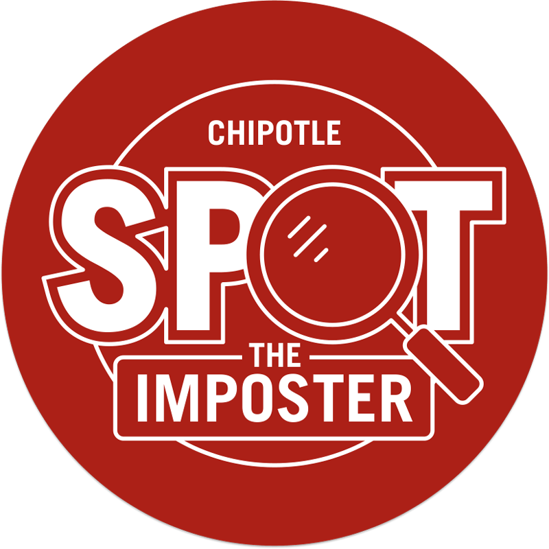 Guacamole And Chips For Free - Spot The Imposter Chipotle (800x800), Png Download