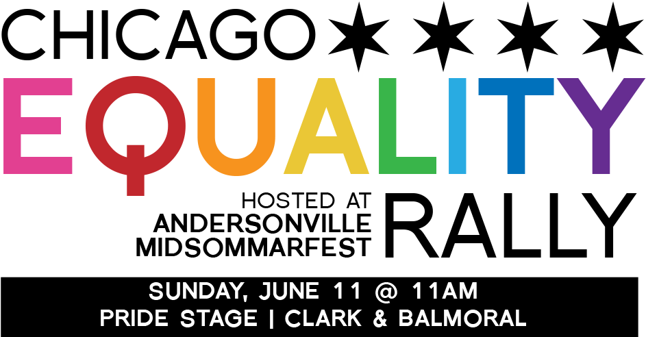 Chicago Equality Rally Website Header - Andersonville Midsommarfest 2017 Chicago (1000x548), Png Download