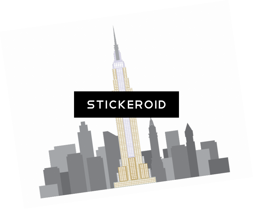 Empire State Building Clipart - Empire State Building (868x716), Png Download