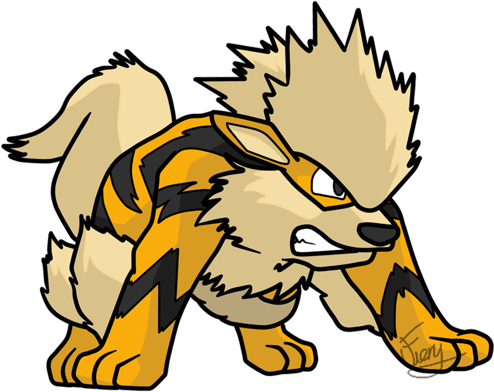 Image Library Arcanine Drawing (977x817), Png Download