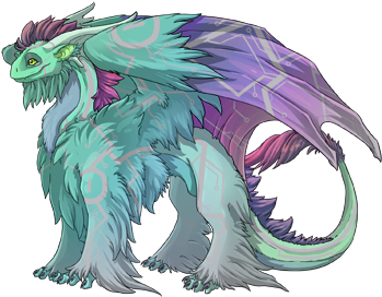 49m Arcanine - Female Tundra Flight Rising (350x350), Png Download