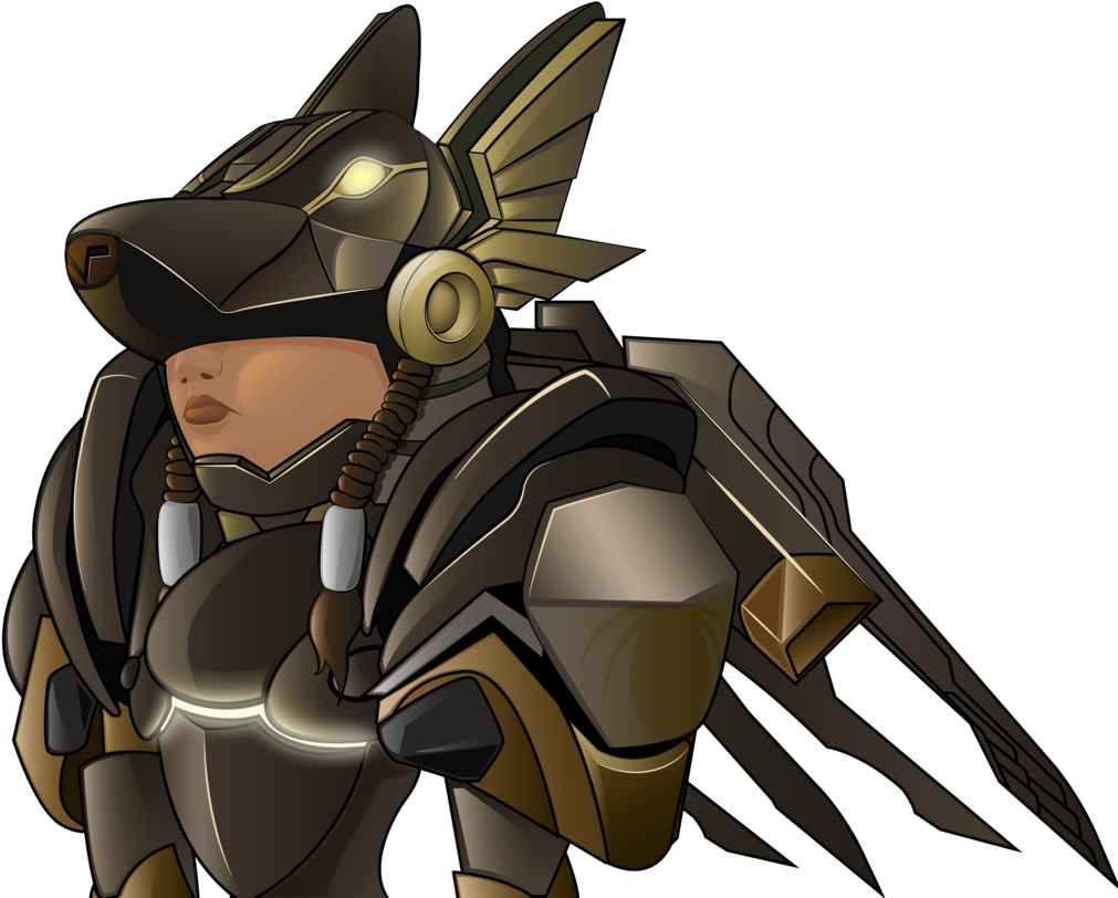 Pharah From Overwatch Anubis Skin By Haruinkisitor - Overwatch Pharah Anubis Skin (1024x847), Png Download
