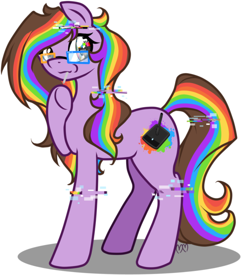 Glitch Clipart Transparent - Glitch Oc (600x599), Png Download