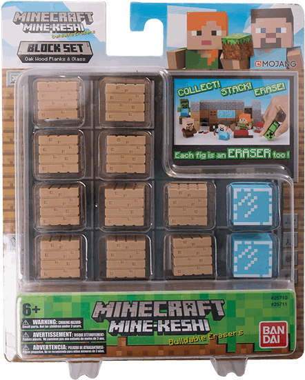 1 Of - Bandai Mine-keshi Minecraft Steve Character Box (600x600), Png Download