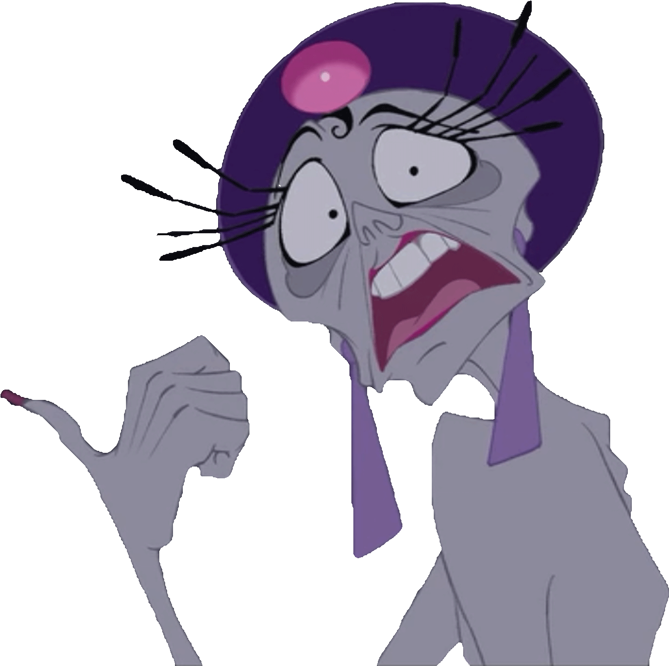 Wtf Is Wrong With Your Gif - Erma Emperor's New Groove (1372x1360), Png Download
