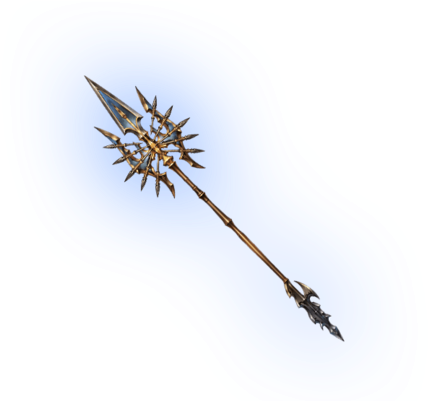 Romulus Spear Aqua - Fantasy Spear (462x400), Png Download
