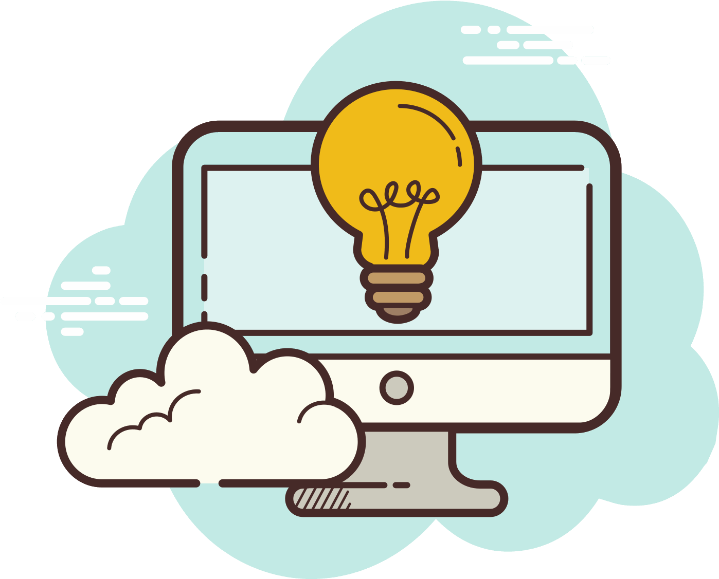 Imac Idea Icon - Imac (1600x1600), Png Download