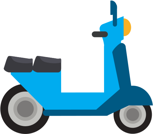 Scooter Vector Retro Png Transparent Stock - Vehicle (550x550), Png Download
