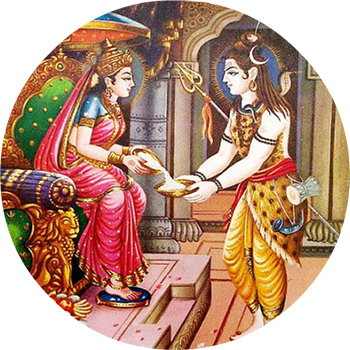 Annadanam Maha Prasadam Sponsorship - Kashi Vishwanath Images Annapurna (350x350), Png Download