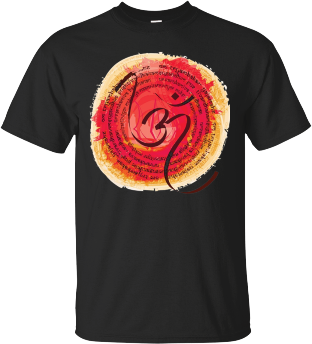 Sacred Chants Trishul & Om Lord Shiva Long Sleeve Tshirt - Shirt (1155x1155), Png Download