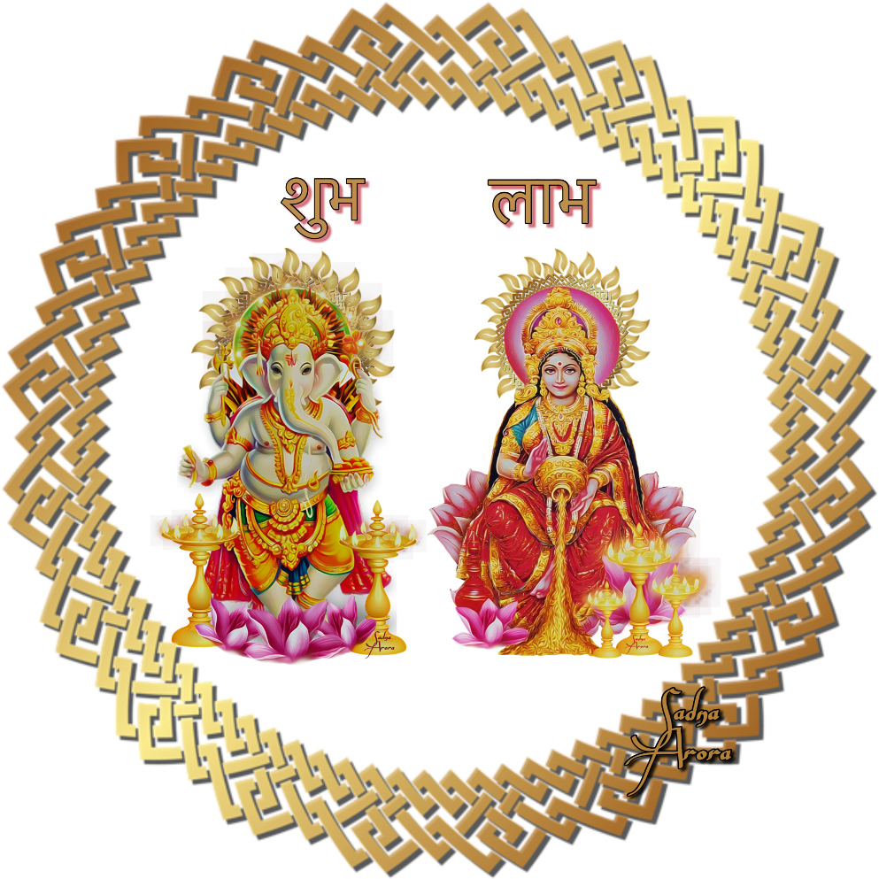 Laxmi Ganesh By @sadna2018 Ganpati Ganesha Diwali Shubh - Ganesha (1024x1024), Png Download