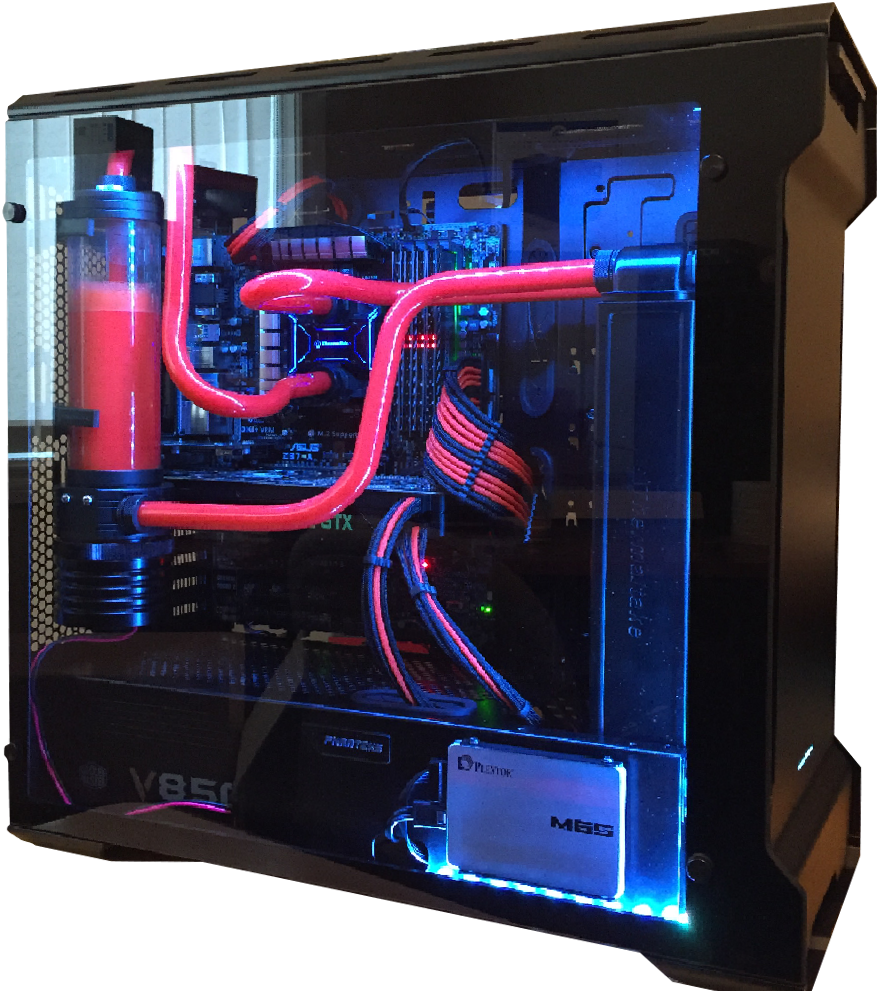 Phanteks Enthoo Evolv Tempered Glass Edition - Phantek Enthoo Evolv Tempered Glass (877x991), Png Download