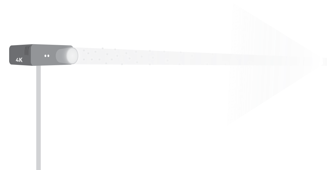 4k Projector Pixels Reflecting Uniformally Off Of A - Headphones (1073x621), Png Download