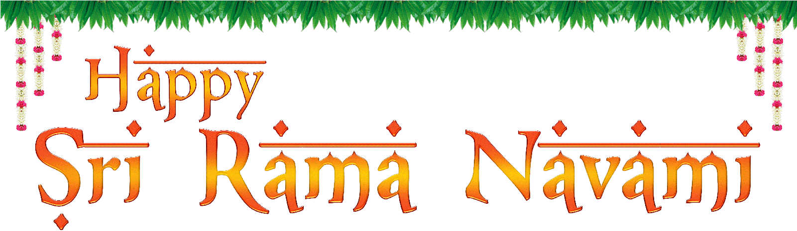 Happy Sri Rama Navami Wishes - Diamond Mist (1600x496), Png Download