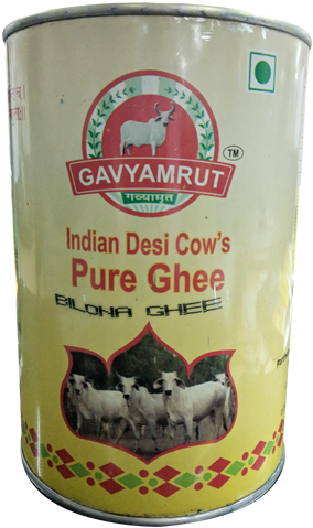 Gavyamrut Bilona Desi Ghee 1 L - Pathmeda (500x500), Png Download