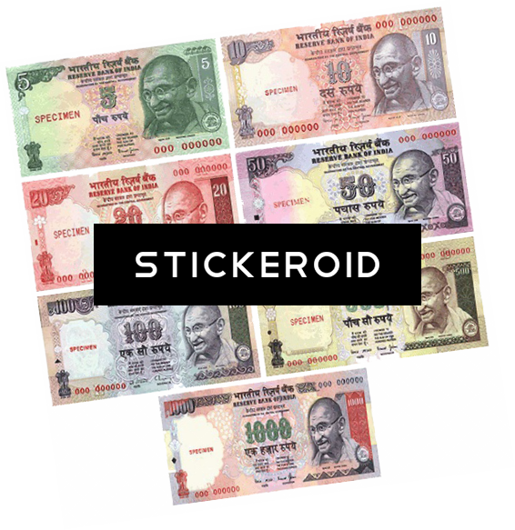 Indian Rupee Banknote - Indian Currency Notes (566x583), Png Download