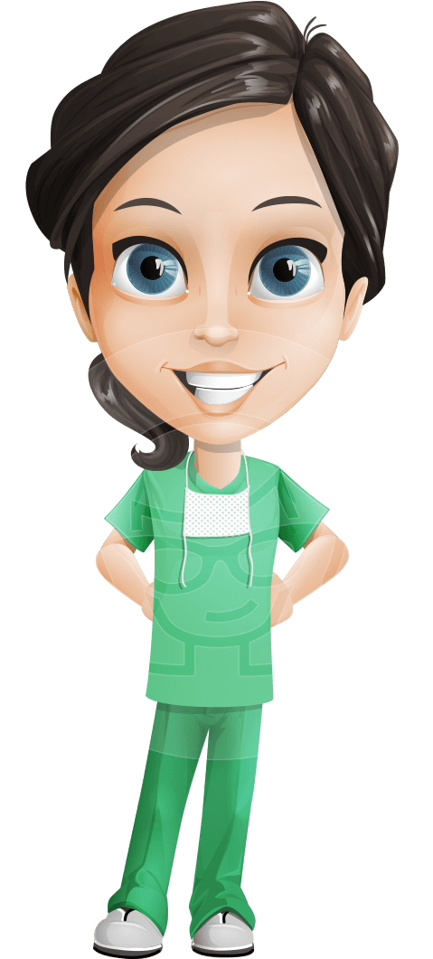 Manuela The Medical Intern - Animated Medical Student (691x1060), Png Download