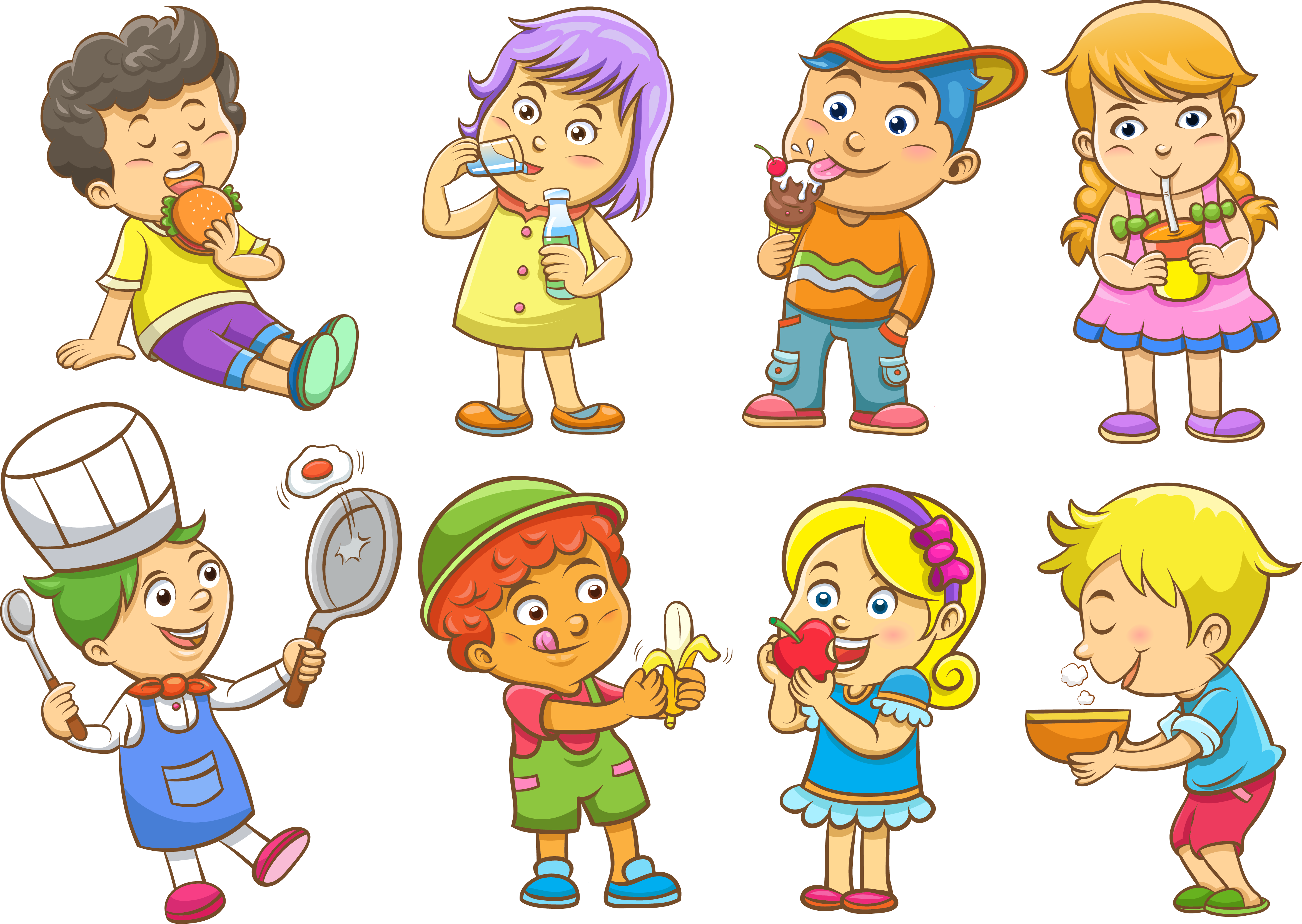 Child Photography Euclidean Vector Illustration - Imagenes De Las Rutinas De Un Nino (4686x3326), Png Download