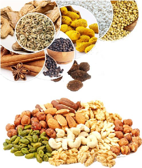 Health Advantages - Dry Fruits And Spices (501x595), Png Download
