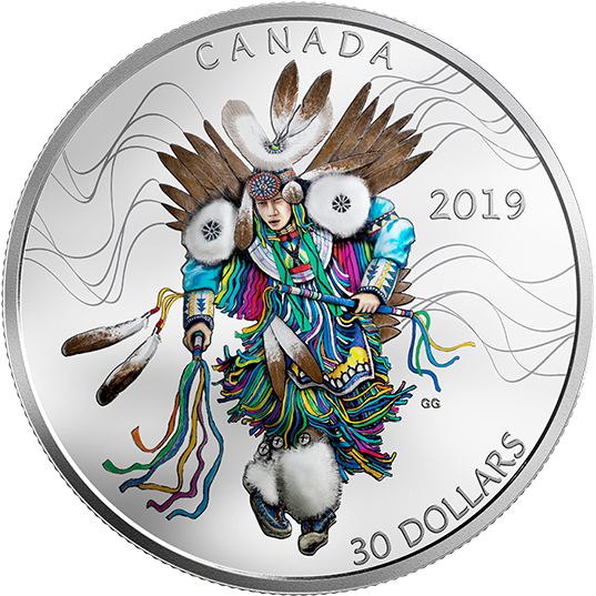 Pure Silver Coloured Coin - Coin (570x570), Png Download