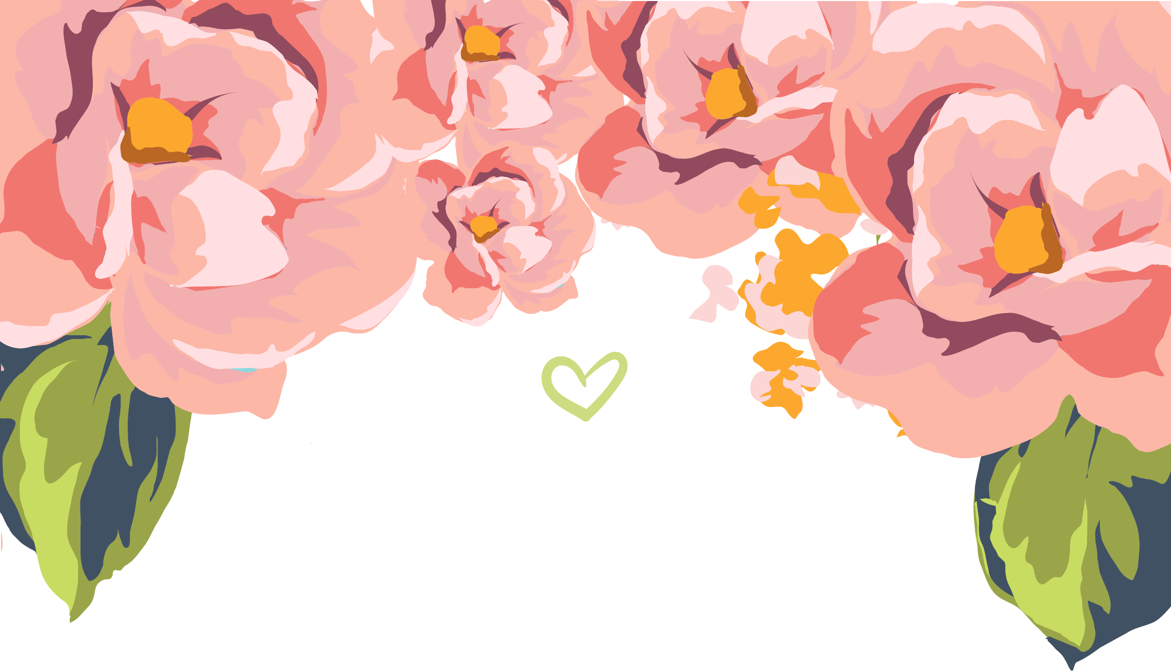 Wedding Invitation Bridesmaid - Invitation Floral Border Png (2283x1309), Png Download