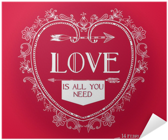 Vintage Valentine's Day Card Design - Art Print: The Heart That Has Truly Loved, 36x28in. (400x400), Png Download
