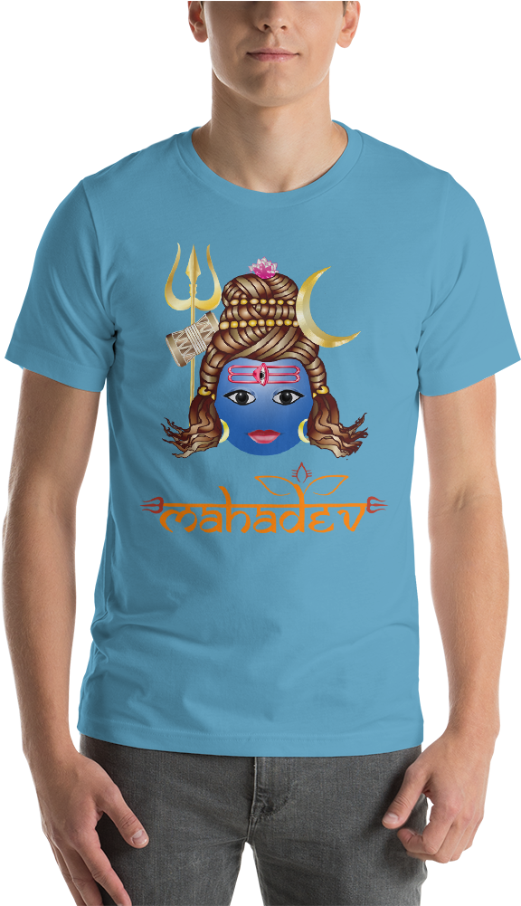 Mahadev Men Round Neck Printed T-shirts - T-shirt (1000x1000), Png Download