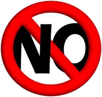 No - " - Simbolo De Negacion Png (400x383), Png Download