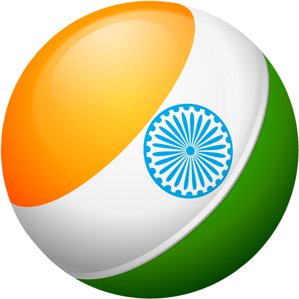 Indian Flag Background Png Download - Transparent India Flag Png (600x599), Png Download