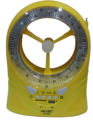 Table Fan And Super Digital Speaker With Led - Digital Speaker (423x500), Png Download