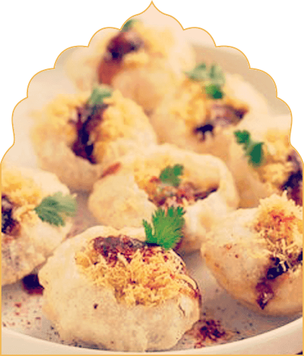 India Walking Food Tours Delhi Central Shopping Curry - Masala Puri High Resolution (432x505), Png Download