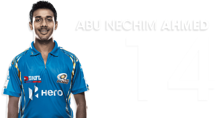 Abu Nechim Ahmed Wallpaper - Mumbai Indians (770x380), Png Download