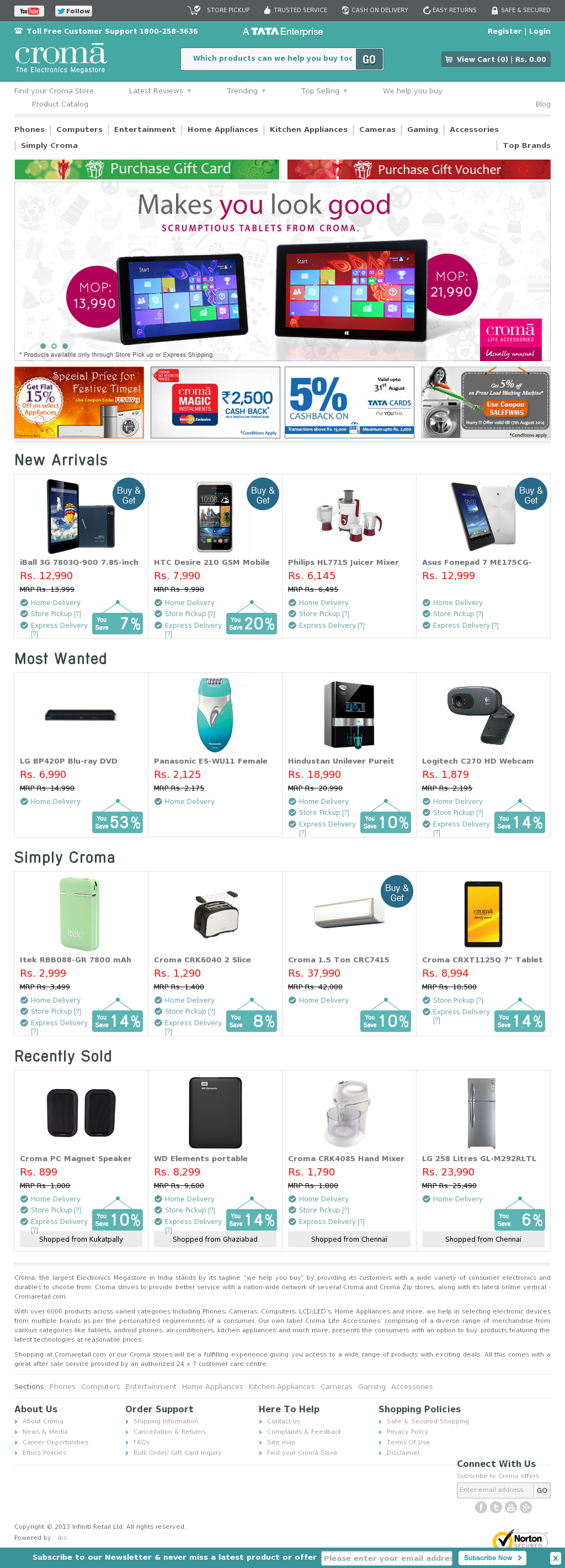 Croma Posted A Video "sunrisers Hyderabad - Croma Xt1177 10.1" Windows 8.1 Tablet (black) (1024x2840), Png Download