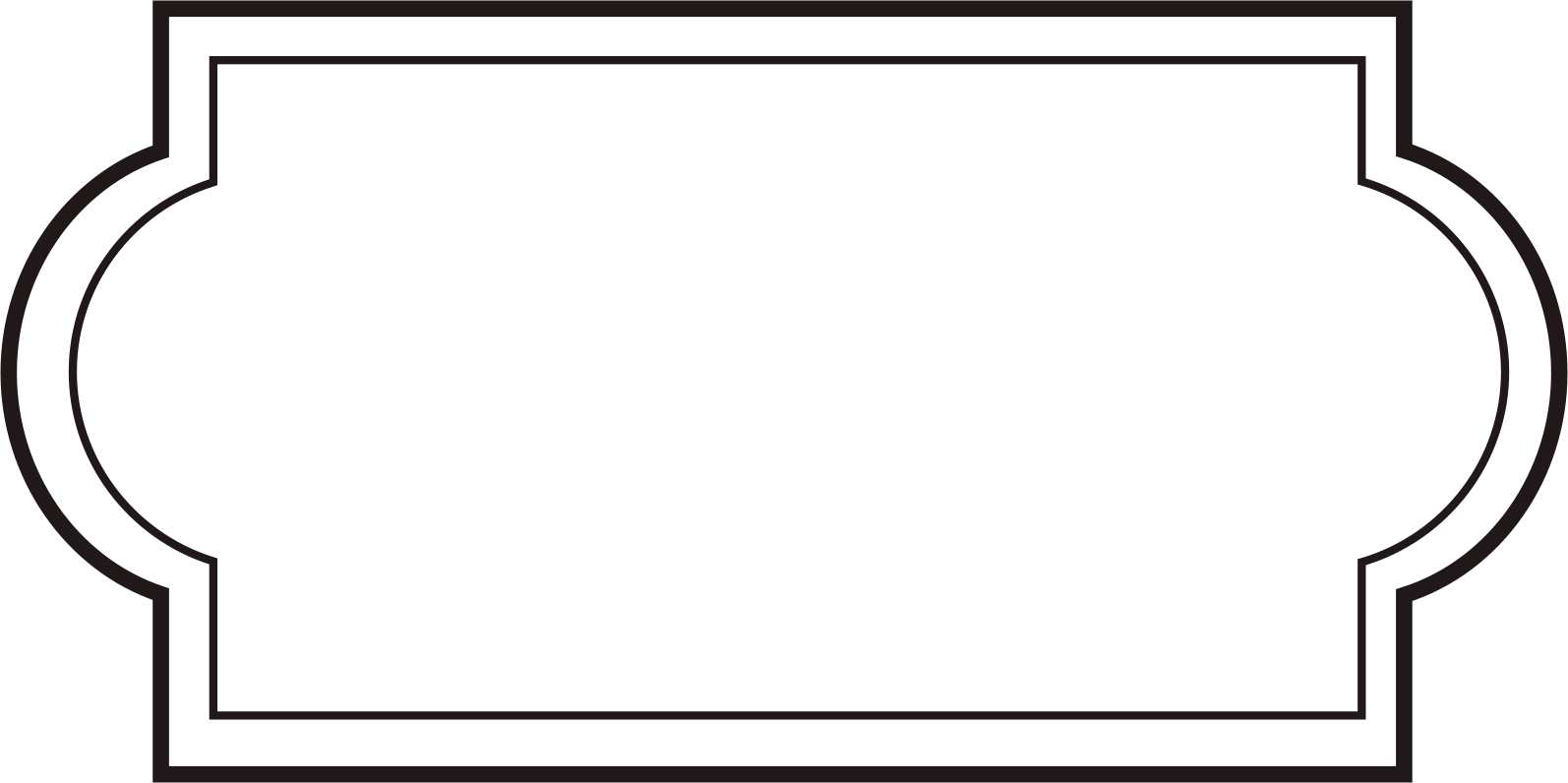 A Perfect World Clip Art Borders And Frames - Border Shapes Clip Art (1594x796), Png Download