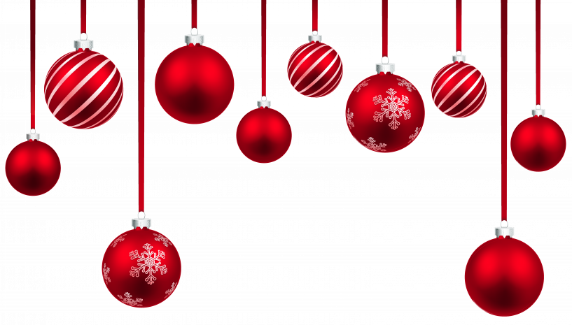 Hanging Christmas Ornament Clipart - Hanging Christmas Ornament Png (817x465), Png Download
