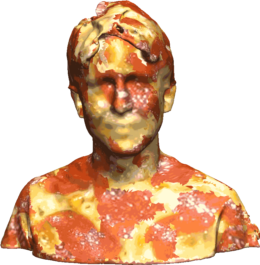 Self Portrait Pizza Sticker Soulfulsock For Ios Android - Gif (1080x1078), Png Download