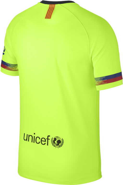 Soccer Jersey Maillot Réplique Fc Barcelone Extérieur - Barcelona (770x770), Png Download