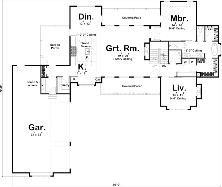 Main Floor Plan - Floor Plan (725x609), Png Download