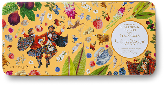 Handmade Shortbread Fingers With Stem Ginger - Crabtree & Evelyn Handmade Traditional Shortbread (708x708), Png Download